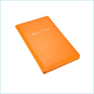 custom orange leather bill presenter for hotel custom orange leather bill presenter for hotel